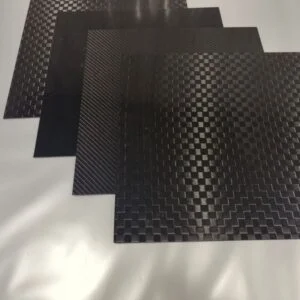 Carbon Fiber Material Carbon fiber sheets with a textured weave pattern