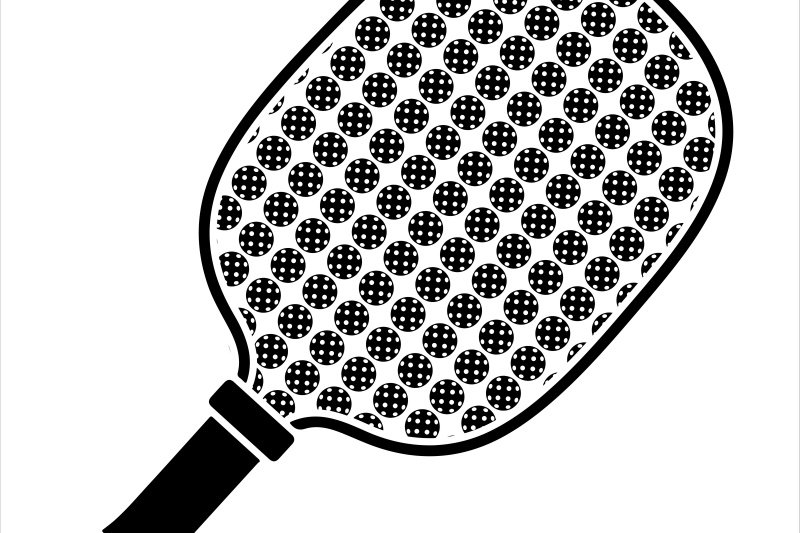 Pickleball paddle outline Illustration of pickleball paddle
