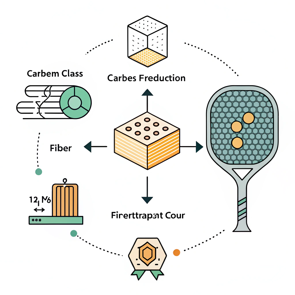 Simple 2D illustration of paddle production with key material elements