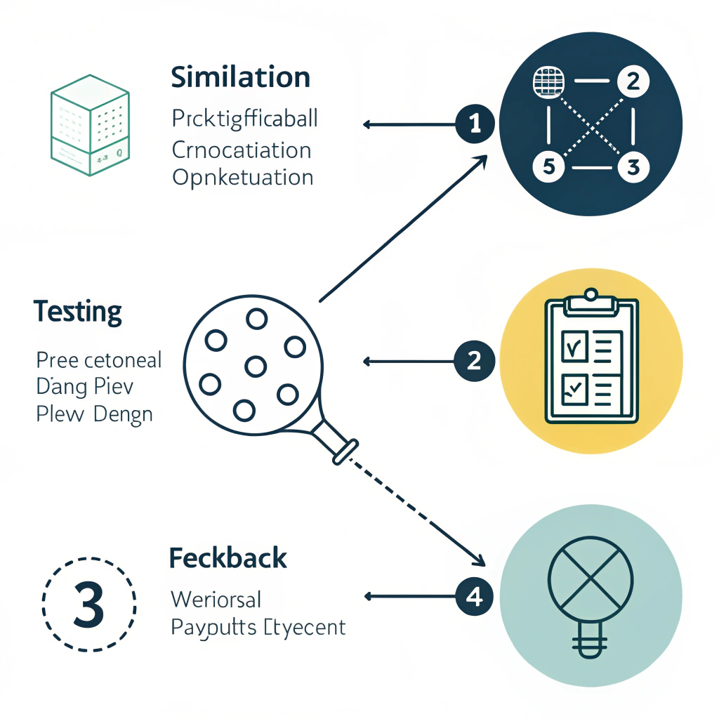 Abstract illustration of the paddle design process with ergonomic focus