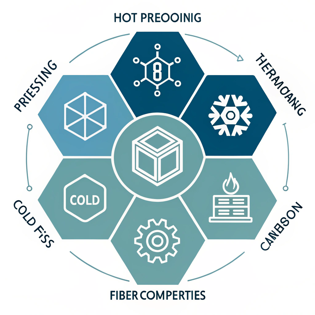 Minimalist design of strategic manufacturing comparison using abstract geometric shapes