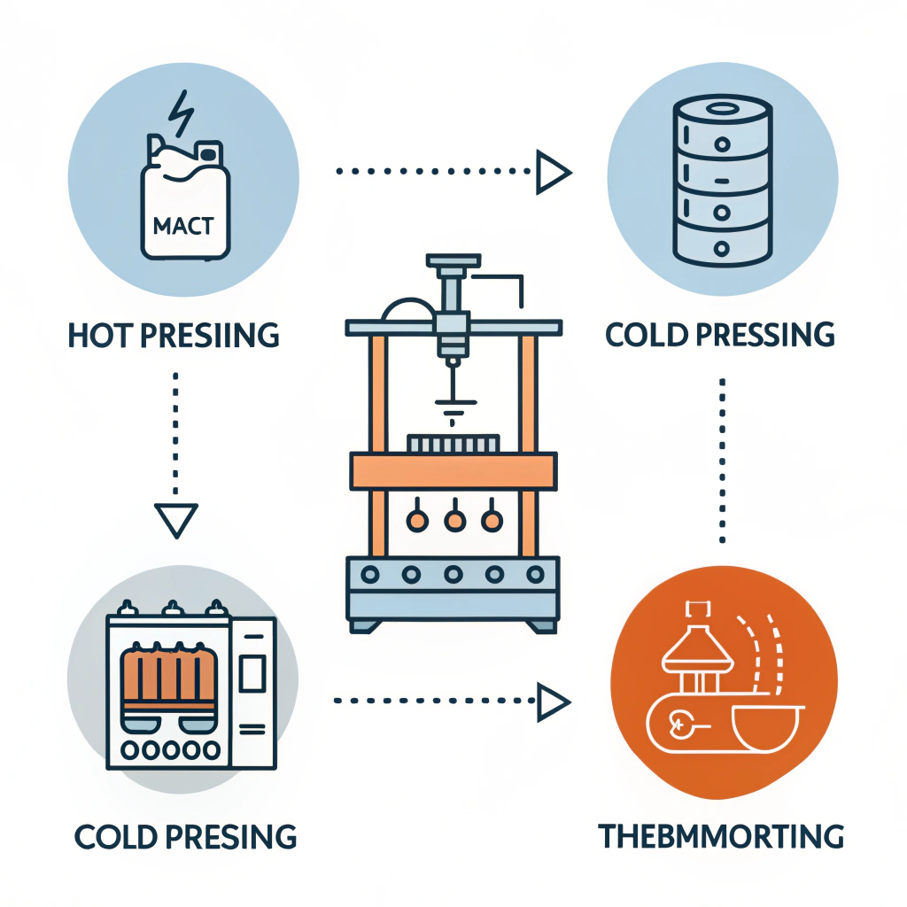 minimal flat design of three production process icons for paddle manufacturing