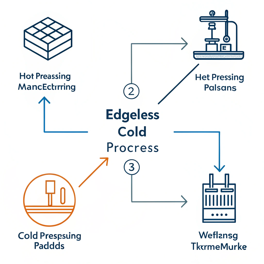 2D diagram illustrating simplified manufacturing processes for paddle production