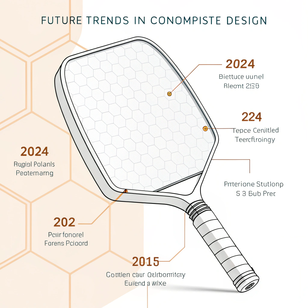 Minimal futuristic paddle design with abstract honeycomb background and clean lines.