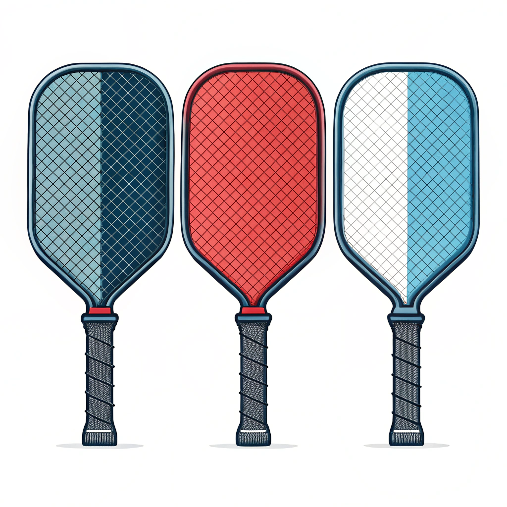 Three side-by-side minimalist paddles with distinct material textures ideal for beginner players.