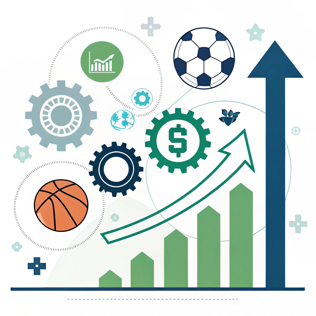 Minimal 2D abstract illustration of market trends and procurement strategies.