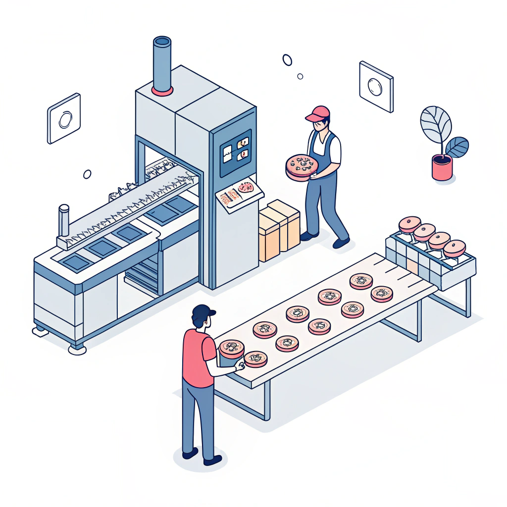 2D minimal illustration of innovative paddle manufacturing processes