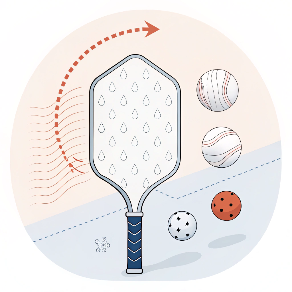 2D minimalist depiction of thermoforming process for pickleball paddle production