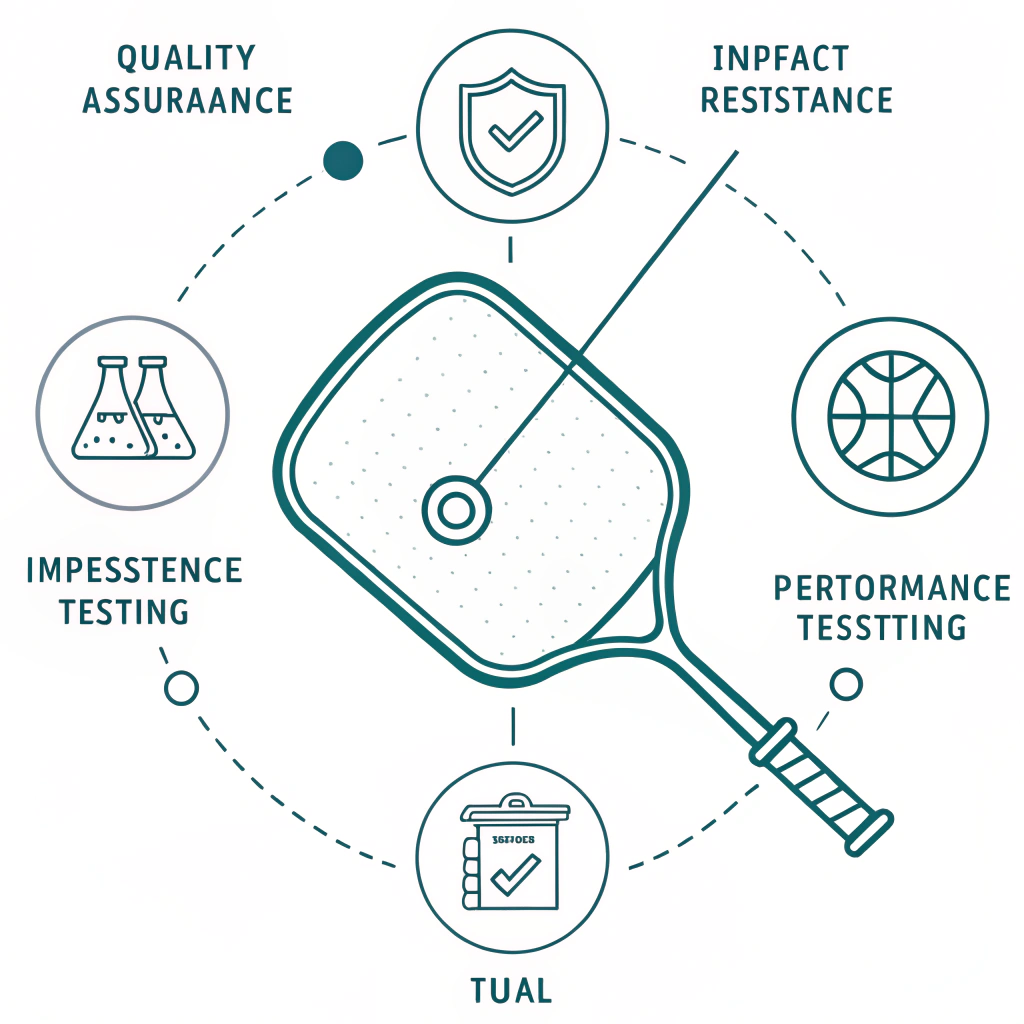 Minimal illustration of quality control testing for paddle manufacturing