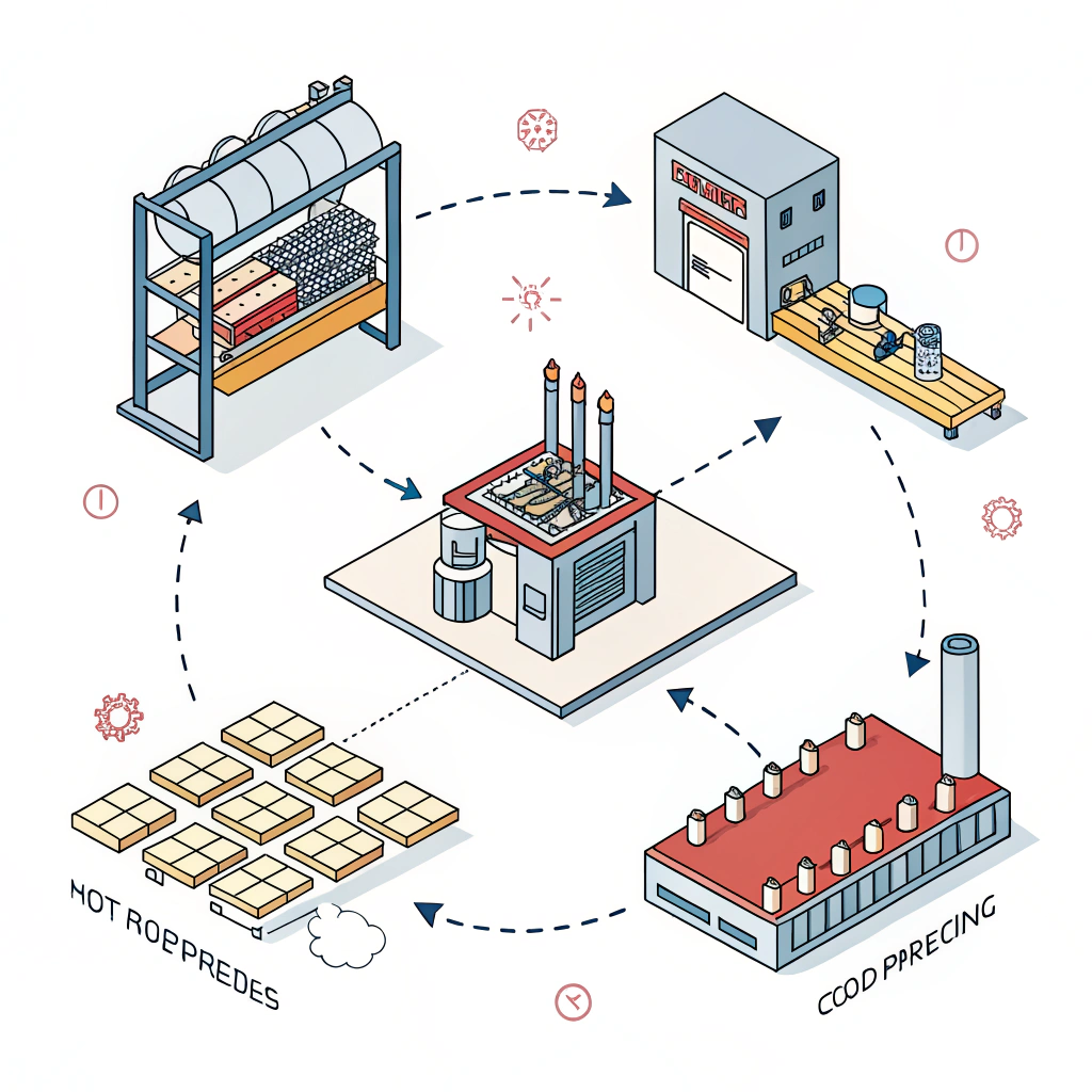 Abstract 2D illustration of advanced paddle manufacturing techniques