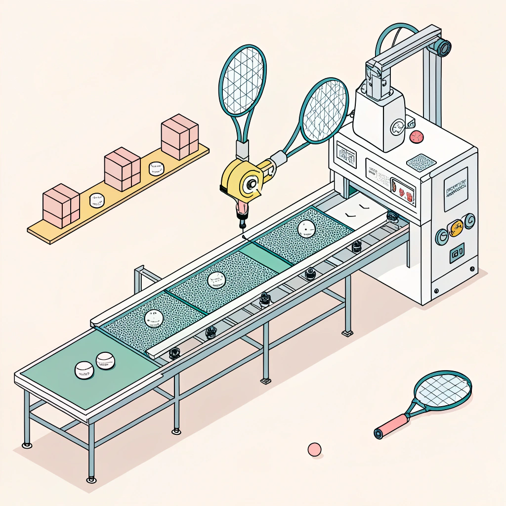 Simple diagram showing production line with foam injection for paddles