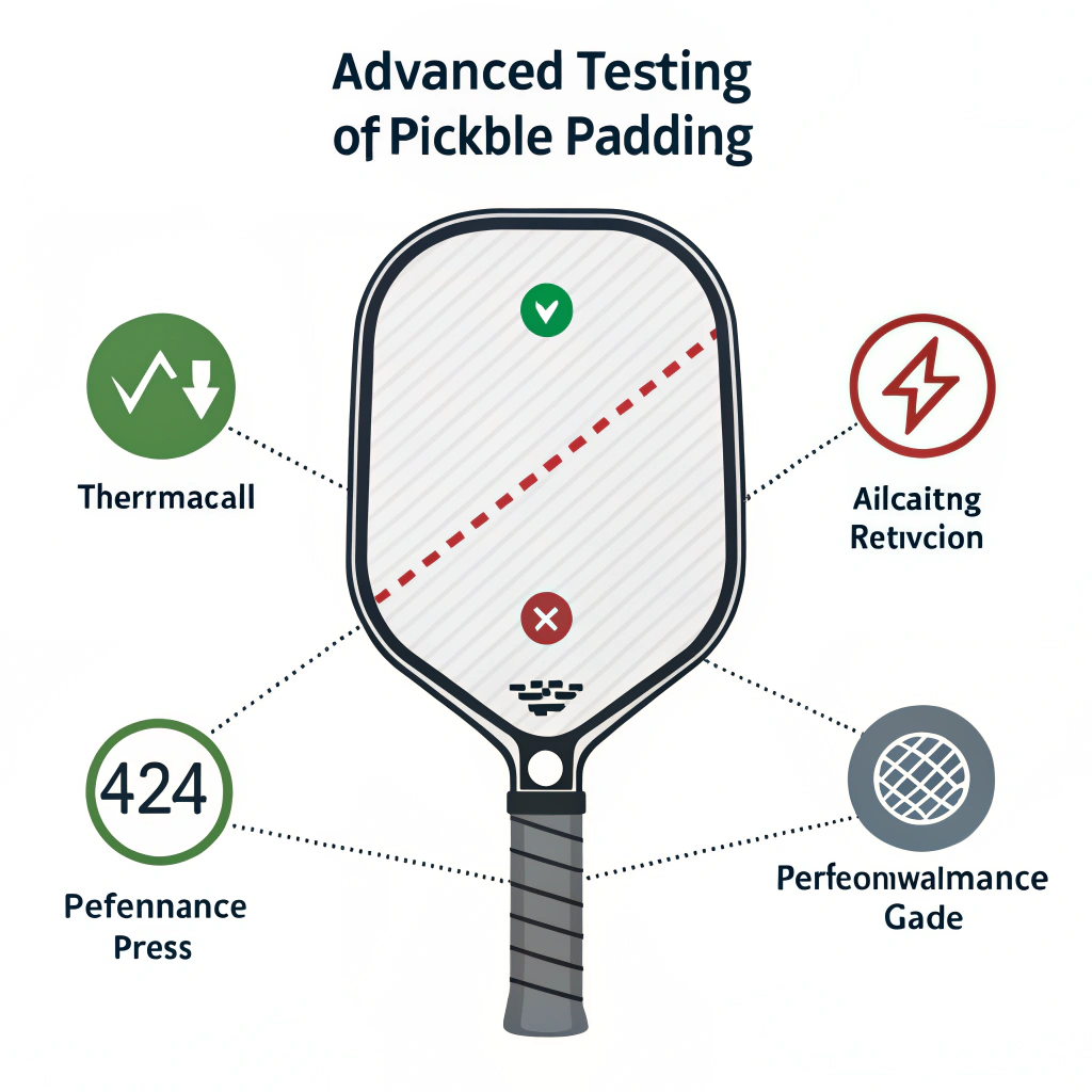 Minimalist vector illustration highlighting thermoforming impact and vibration reduction in paddles