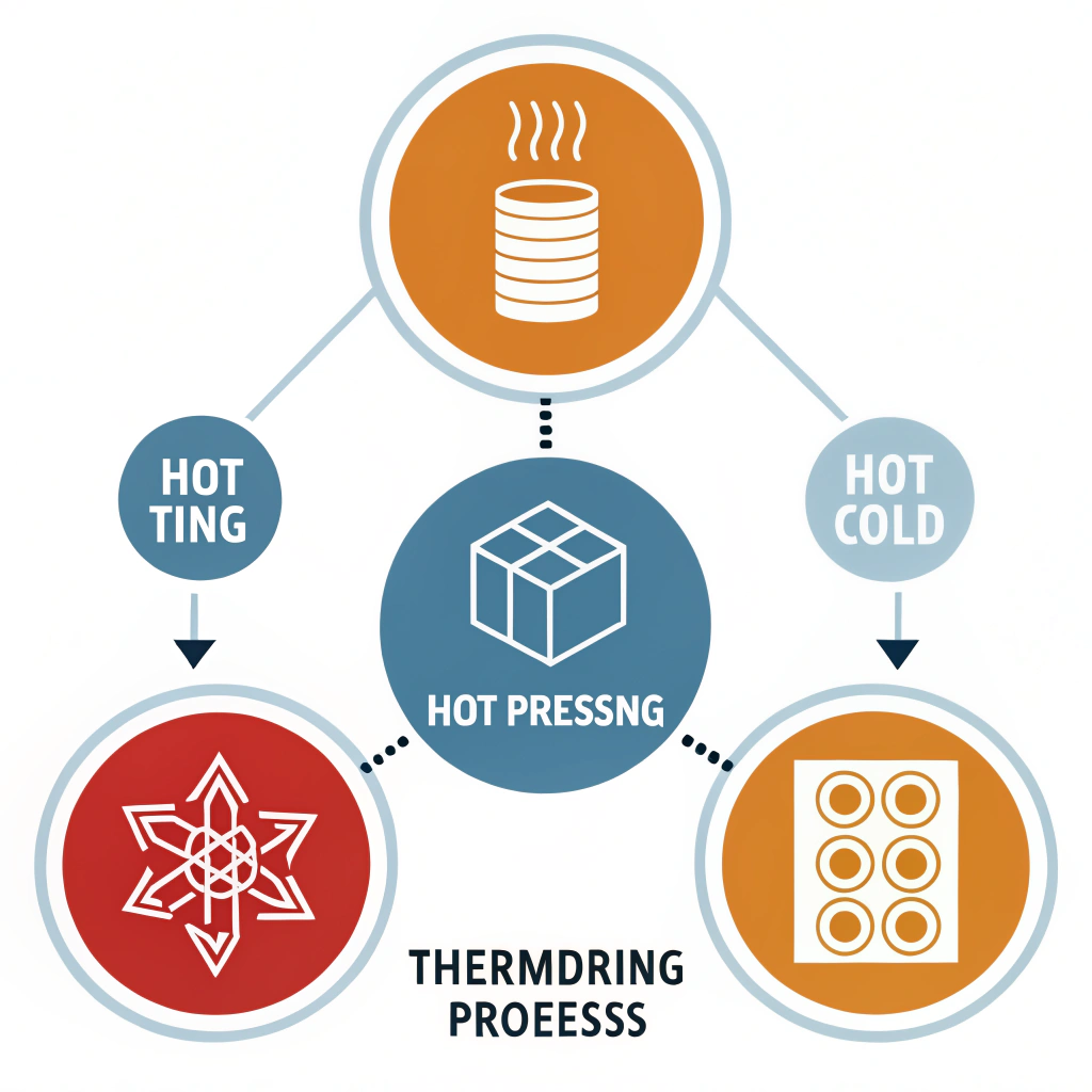 Simplified 2D illustration showing three production methods for pickleball paddles