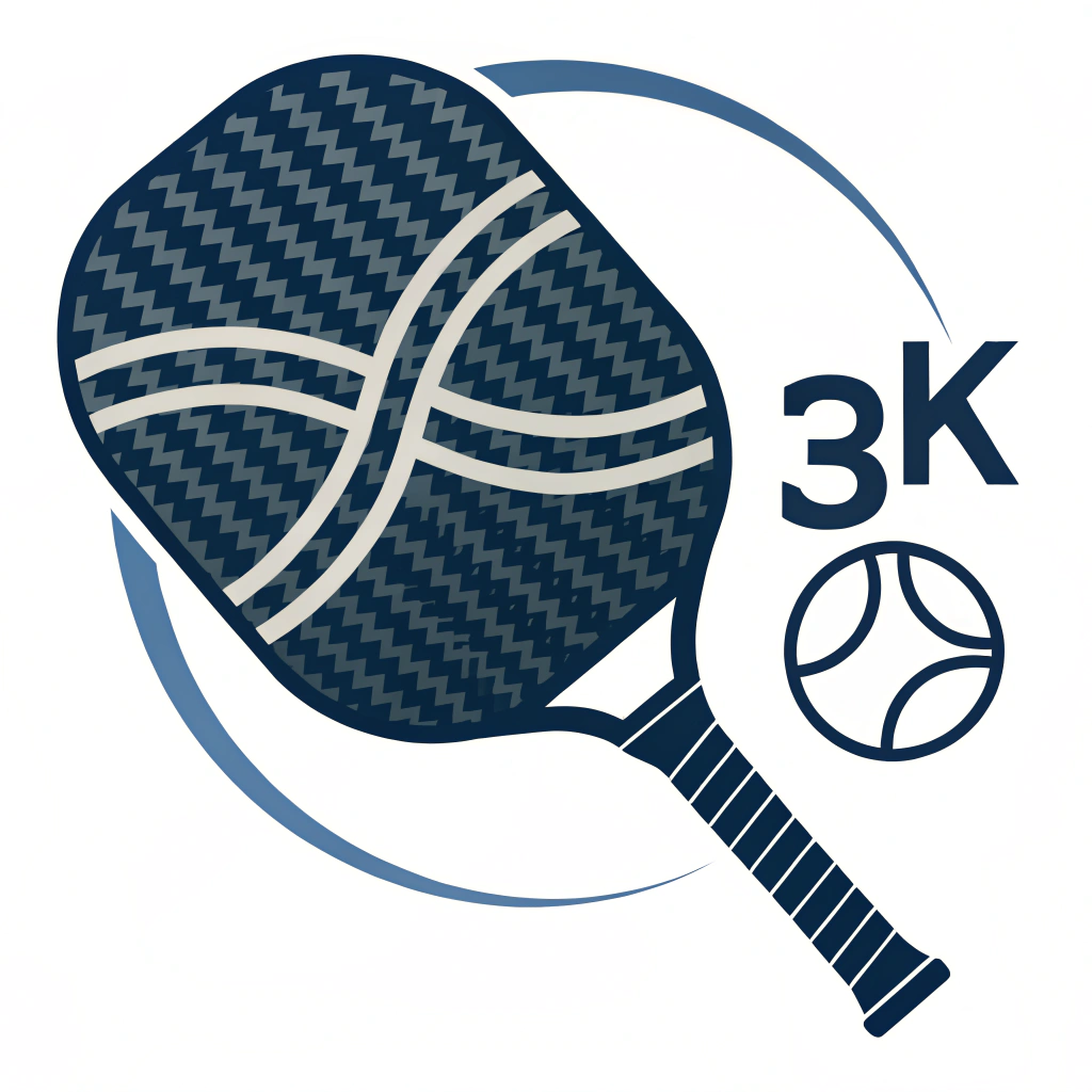 Minimalist 2D illustration of a carbon fiber weave and paddle integration