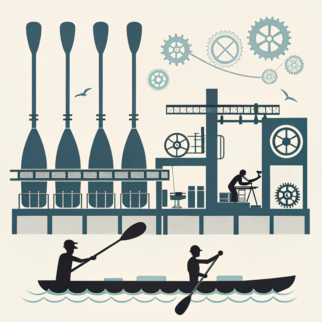 Flat minimalist design of integrated manufacturing processes for Gen 4 pickleball paddles.
