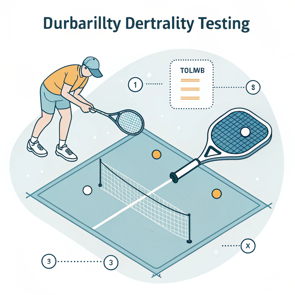 Minimal illustration of a durability test showcasing foam injected paddle edge