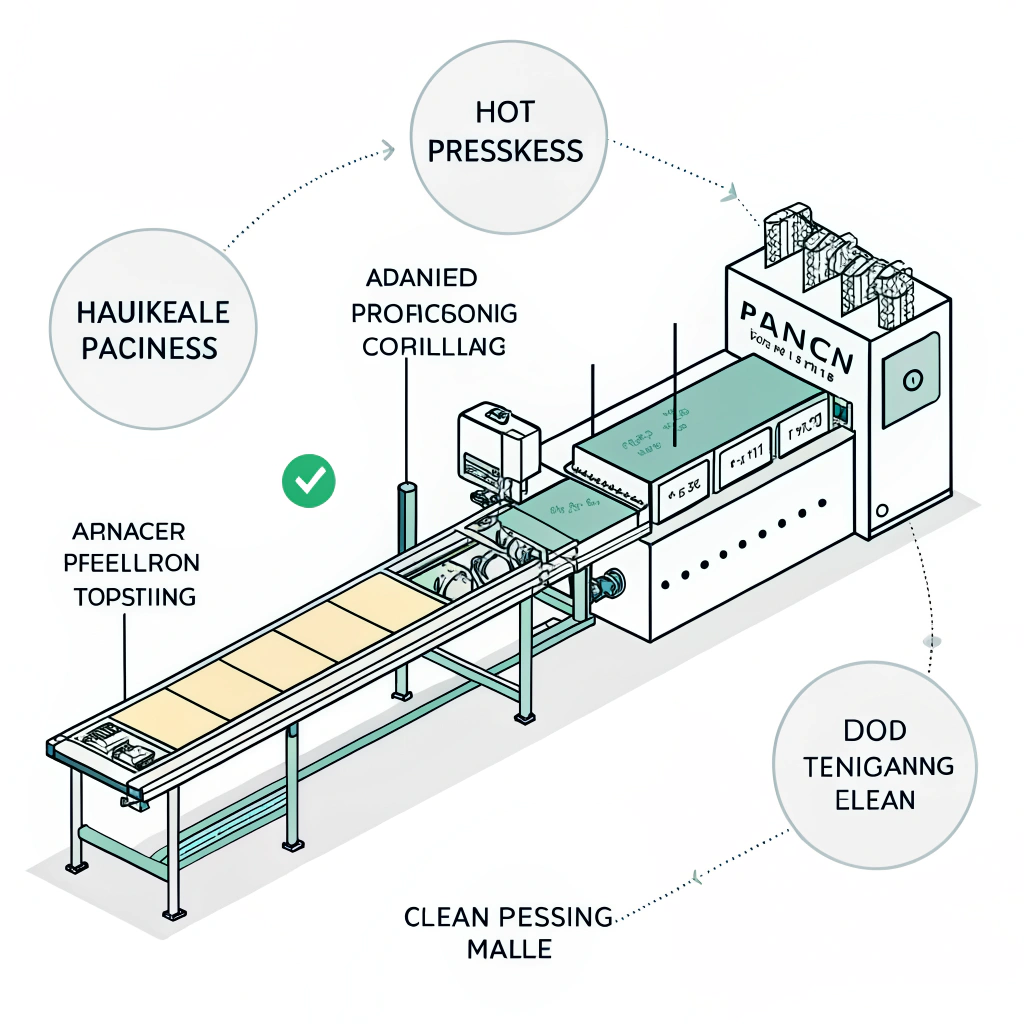 Minimal flat design visualizing modern paddle manufacturing techniques