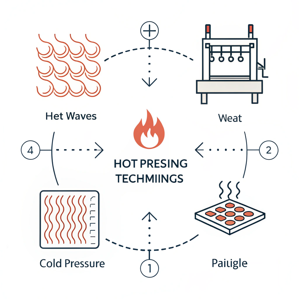 Minimal flat illustration of advanced production techniques for pickleball paddles