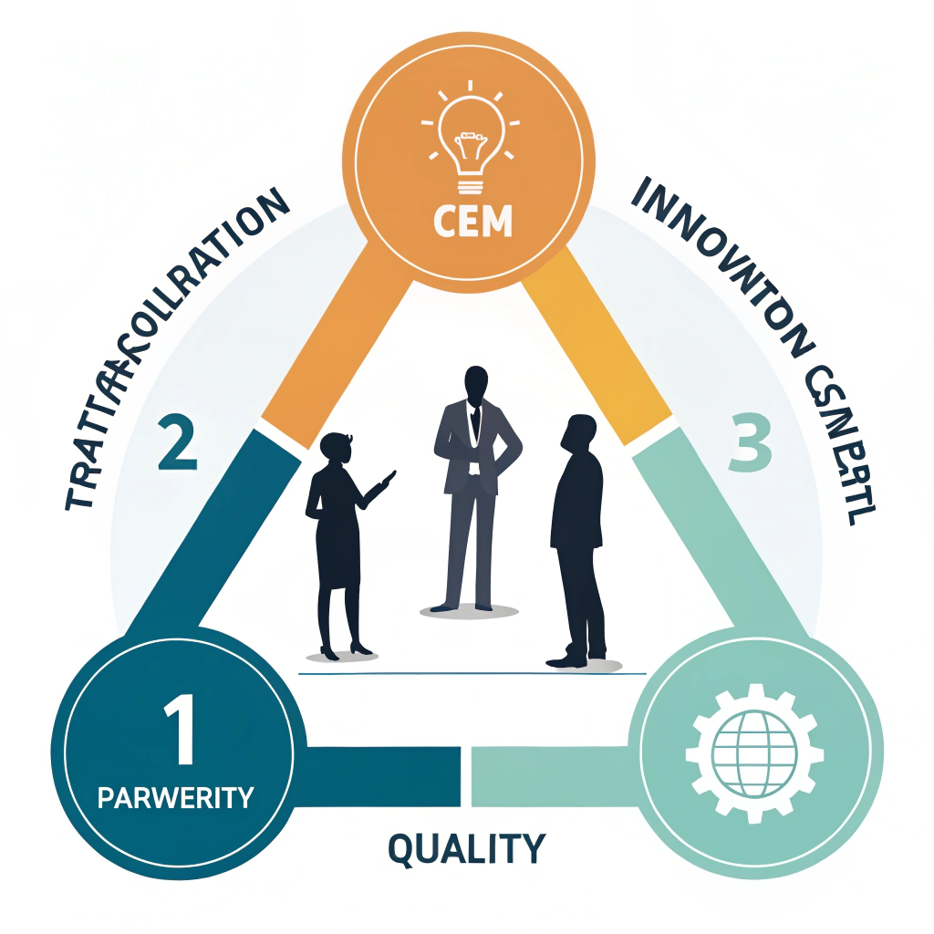 Minimalistic depiction of strategic collaboration between a brand and an OEM partner for quality paddle production.