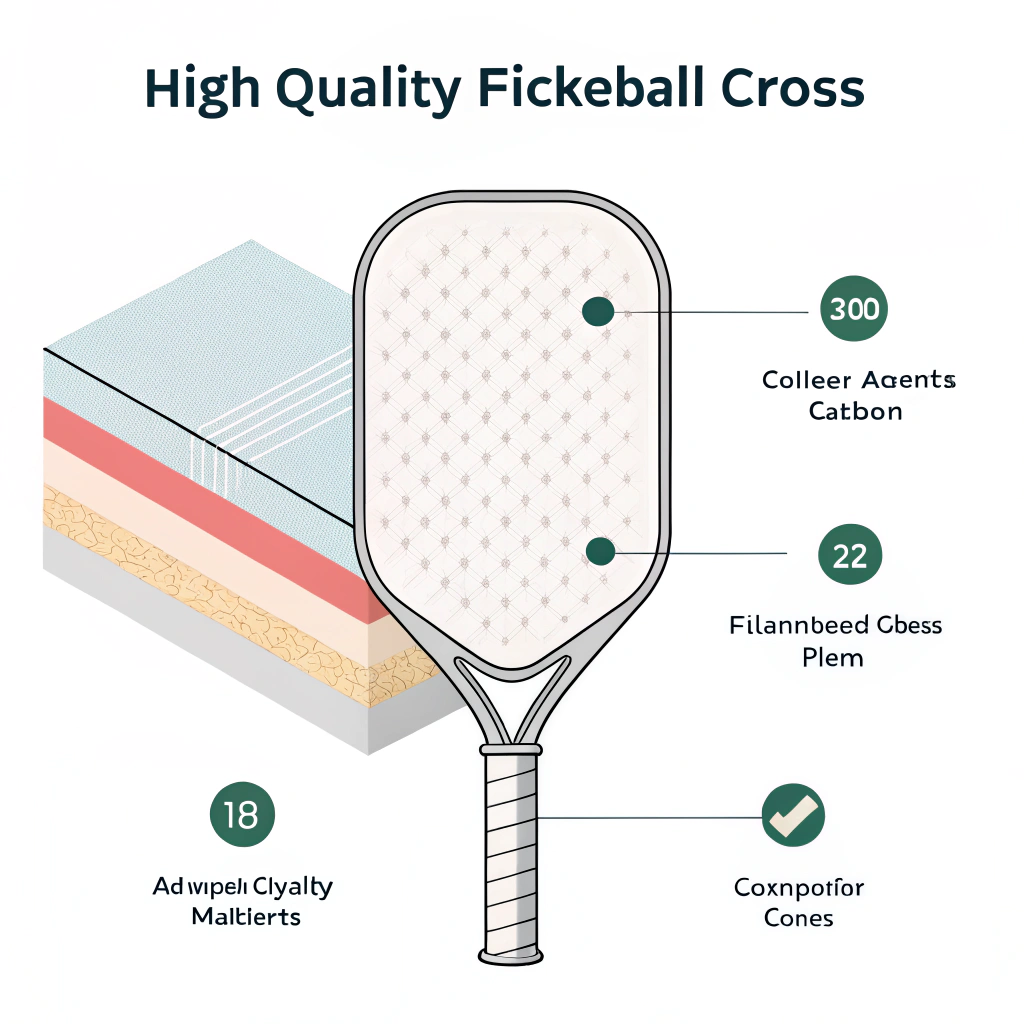 Minimalist flat illustration of paddle layers demonstrating advanced composite materials
