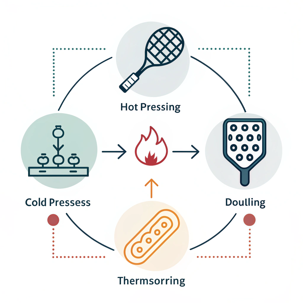 Abstract depiction of manufacturing processes with minimalist geometric forms and gradients.