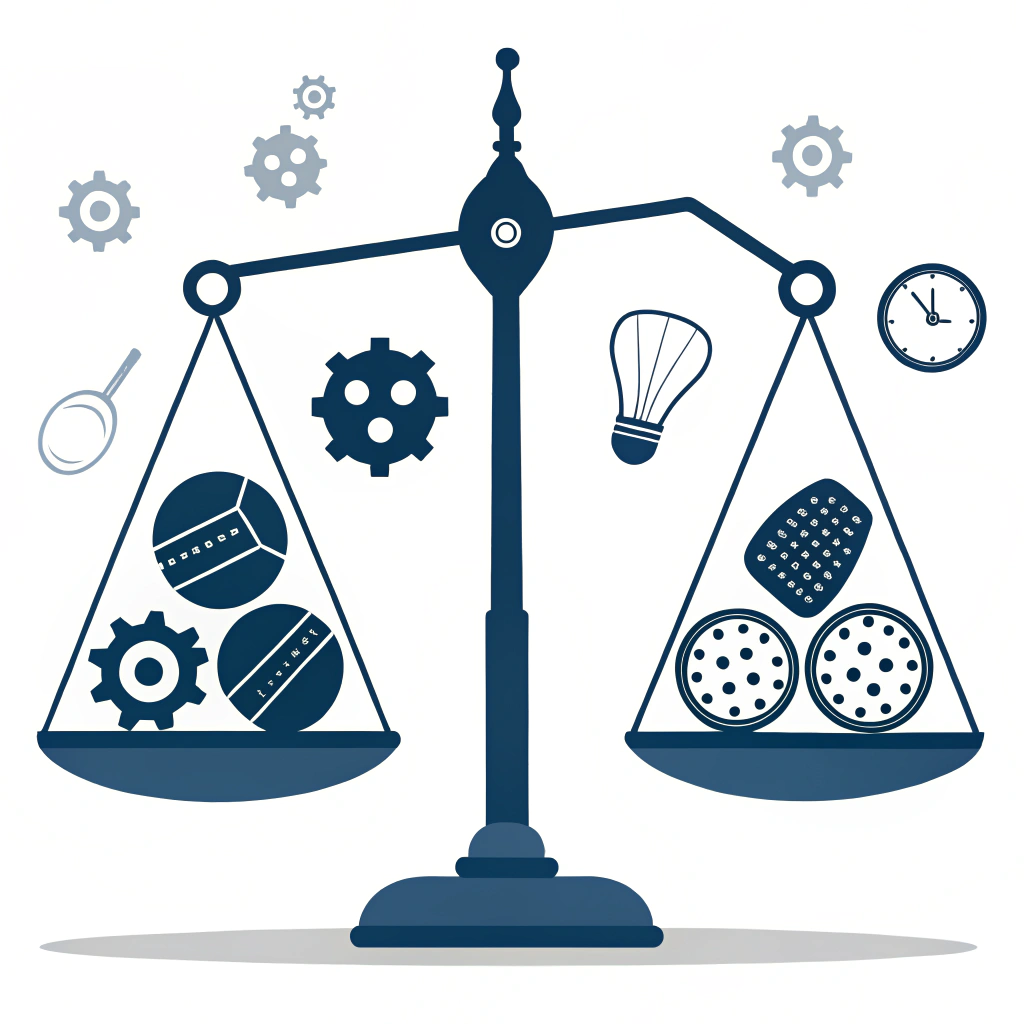 Clean flat design of decision and balance framework for pickleball paddle selection
