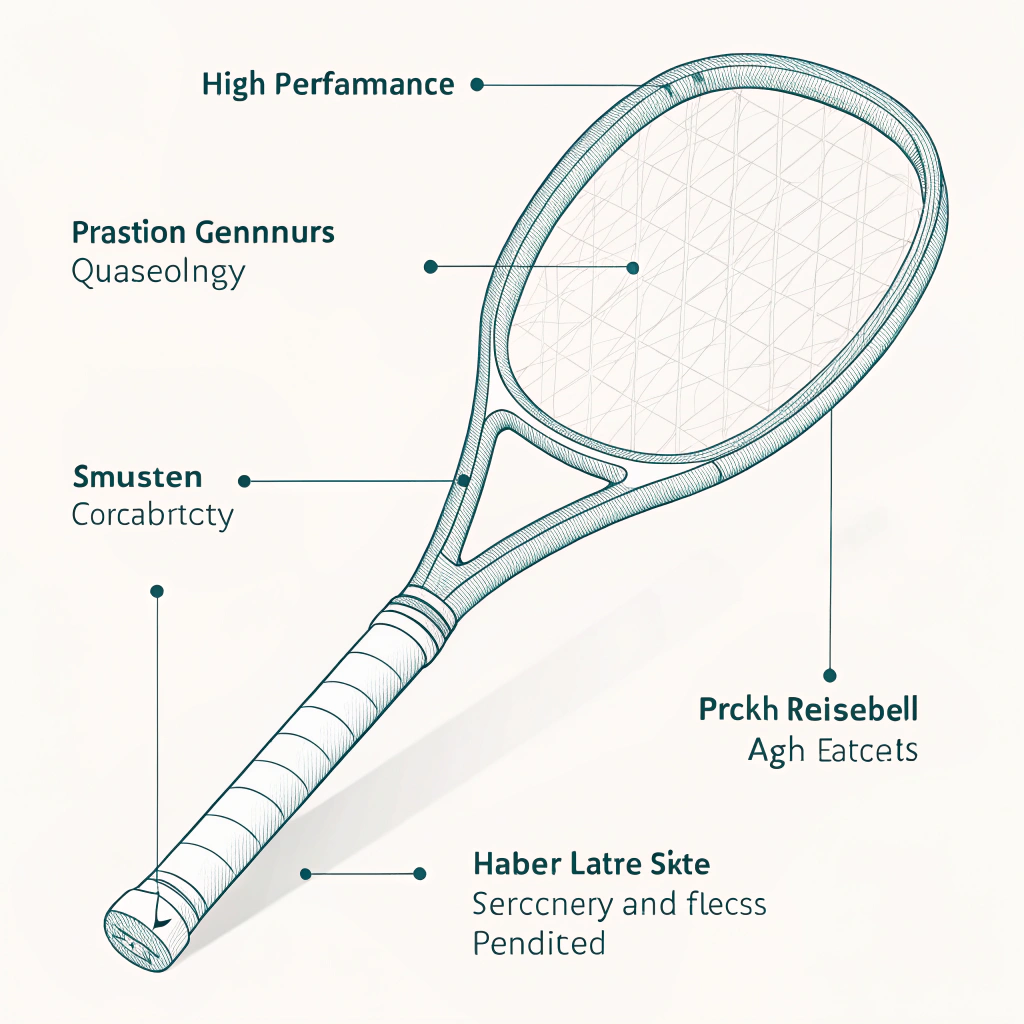 Simplified flat illustration of an advanced ergonomic pickleball paddle handle.