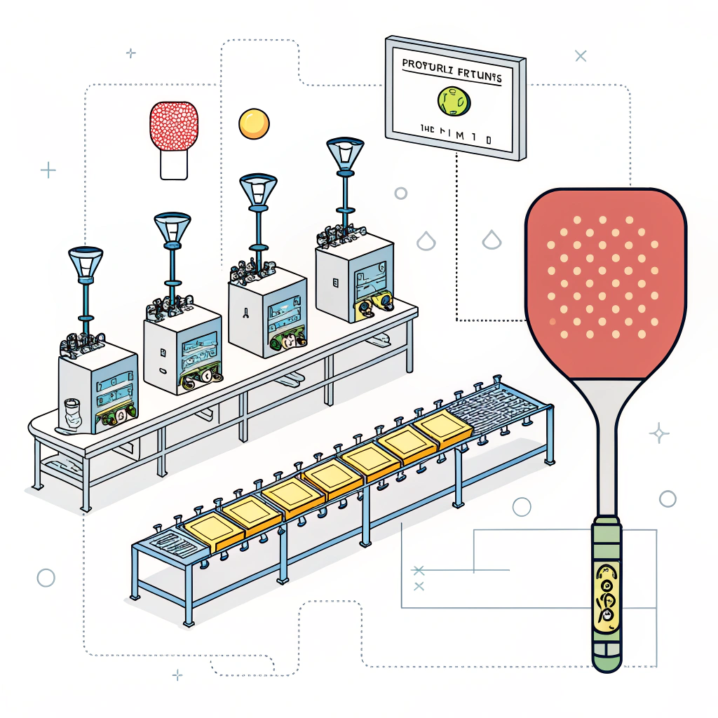 minimal illustration of paddle manufacturing with beveling techniques in production