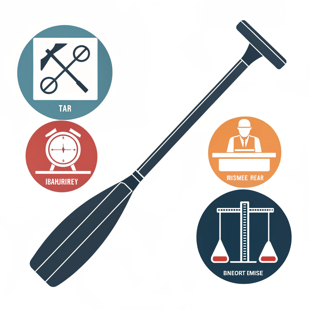 Flat minimalist paddle with lab testing icons and a small court validation scene